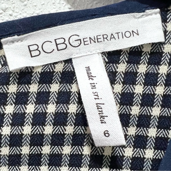 BCBGeneration Herringbone-Print Fit & Flare Dress 6 - Picture 3 of 6